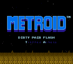 Metroid (Dirty Pair Hack) Title Screen